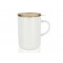 Tisanière porcelaine blanche